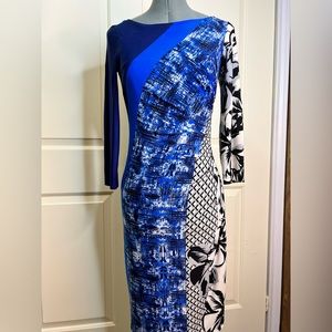 Lovely Blue, White, and Black Dress!